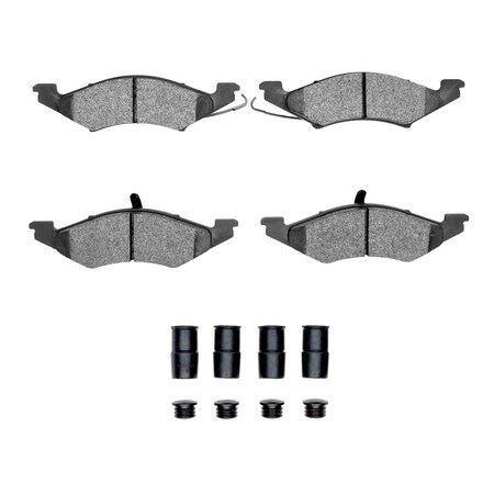 Dynamic Friction Co 3000 Semi-Metallic Brake Pads Hardware Kit, Low Dust, 100% Copper Free, 100% Asbestos-free, Front 1311-0257-01
